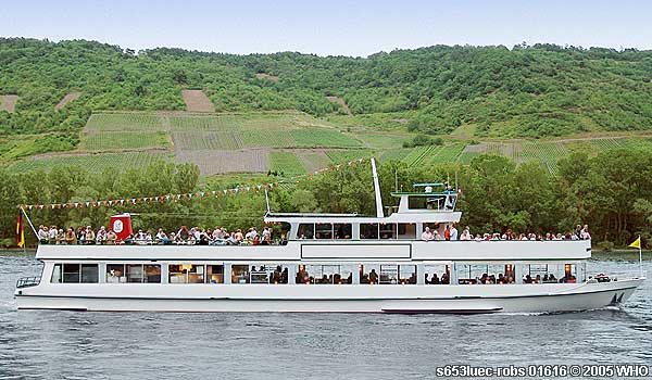 Silvesterfahrt bei Rüdesheim und Mainz am Rhein.